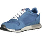 Blue Polyester Men Sneaker