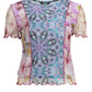Pink Polyester Women Top