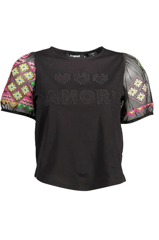 Black Cotton Women Top