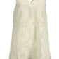 Chic White Dress with V-Neckline and Wide Straps