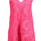 Pink V-Neck Dress with Wide Straps