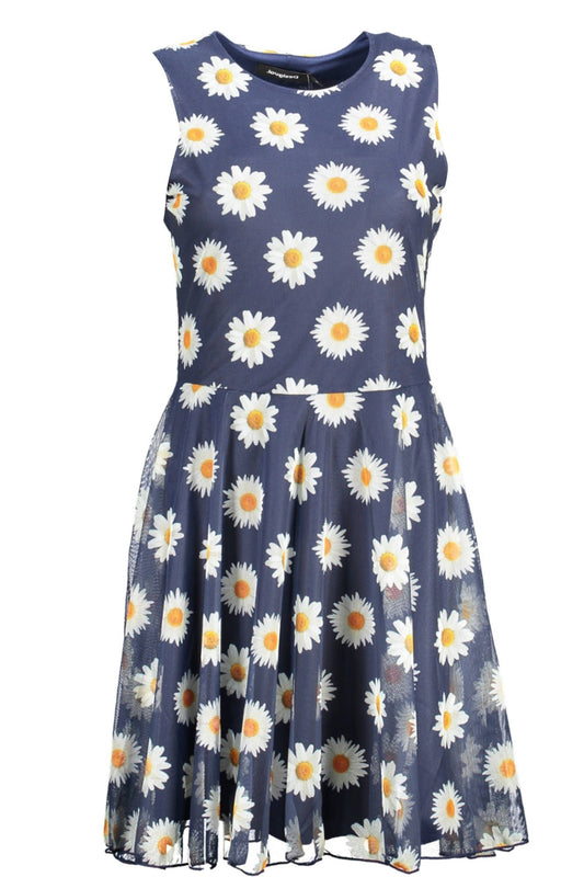 Sleeveless Round Neck Printed Dress