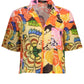 Yellow Cotton Women Shirt
