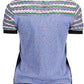 Light Blue Cotton Women T-Shirt