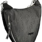 Black Polyethylene Women Handbag