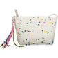 White Polyester Women Handbag