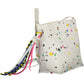White Polyester Women Handbag
