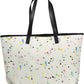 White Polyester Women Handbag