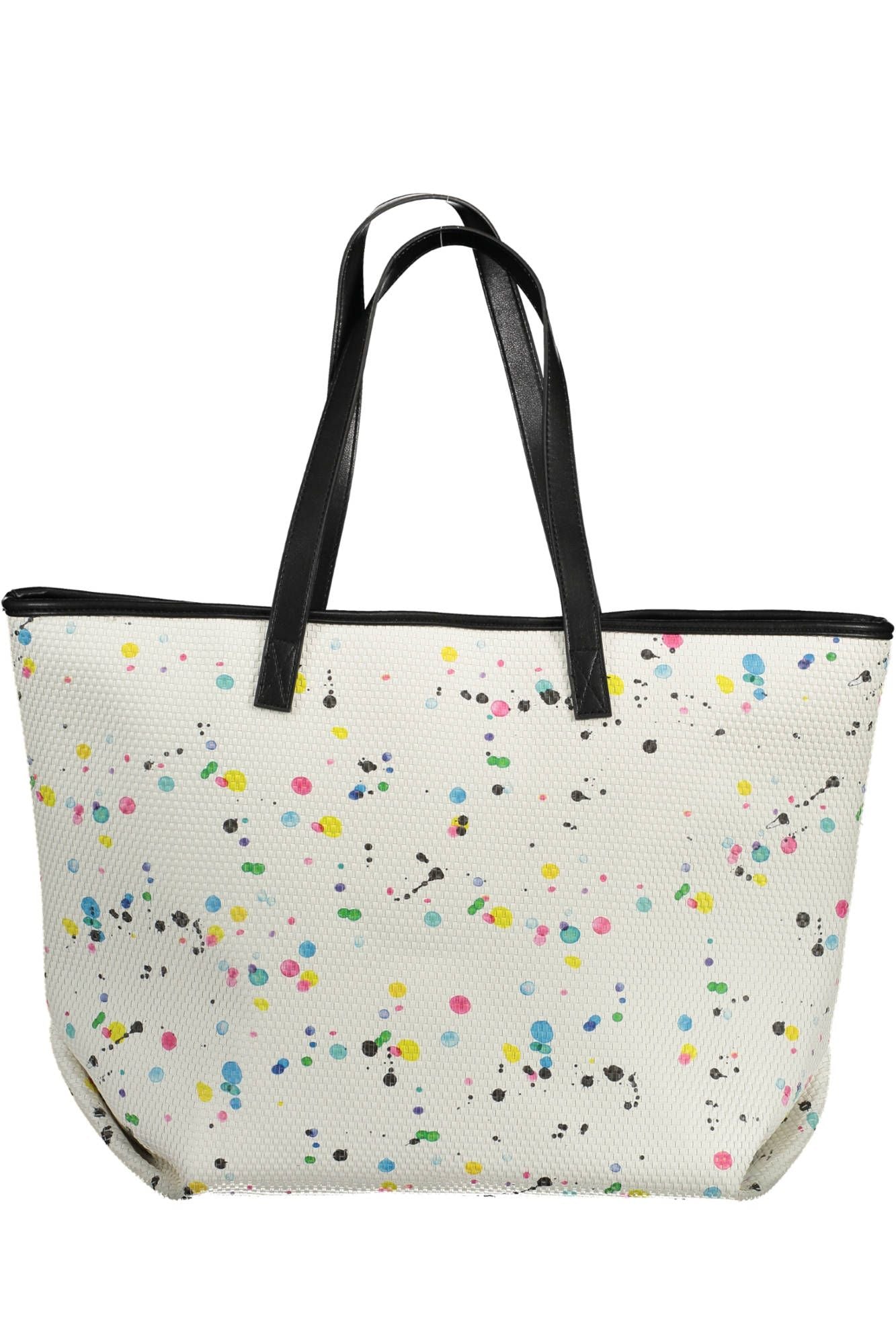White Polyester Women Handbag