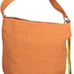 Orange Polyurethane Women Handbag
