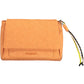 Orange Polyurethane Women Handbag