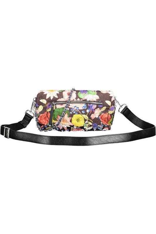 Black Polyurethane Women Handbag