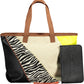 Brown Polyethylene Women Handbag