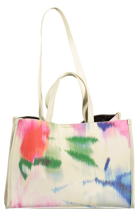 White Polyurethane Women Handbag