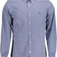 Blue Cotton Men Shirt