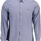 Blue Cotton Men Shirt