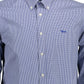 Blue Cotton Men Shirt