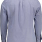 Blue Cotton Men Shirt