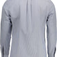 Blue Cotton Men Shirt
