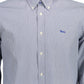 Blue Cotton Men Shirt