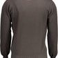 Brown Cotton Men Sweater