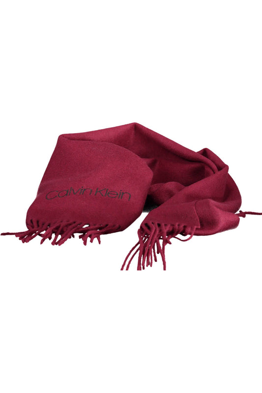 Red Wool Men Scarf