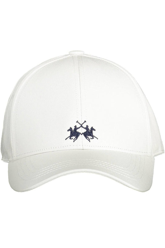 White Cotton Men Cap