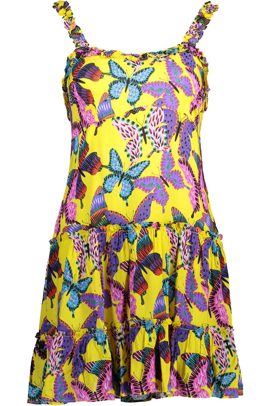 Yellow Viscose Women Dress