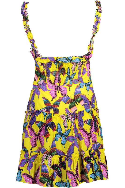 Yellow Viscose Women Dress