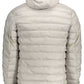 Gray Polyester Men Jacket