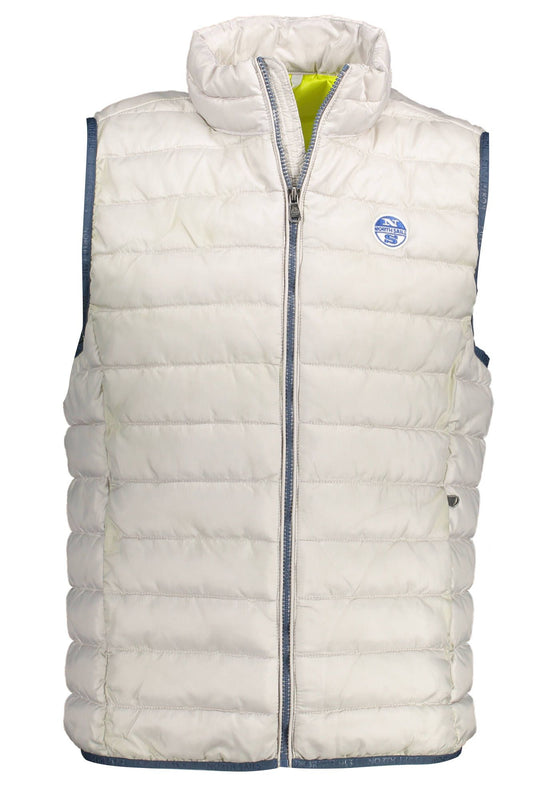 Gray Polyester Men Jacket