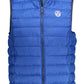 Blue Polyester Men Jacket