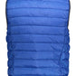 Blue Polyester Men Jacket