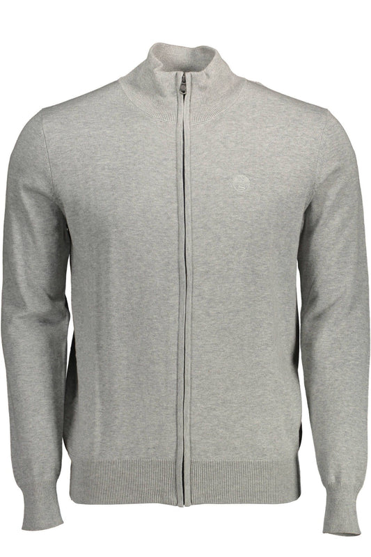 Gray Cotton Men Sweater