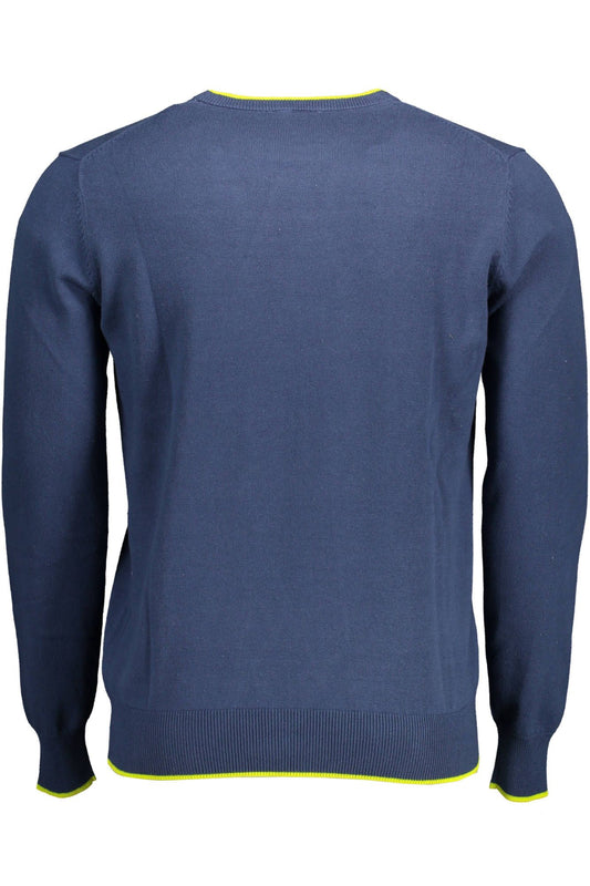 Blue Cotton Men Shirt