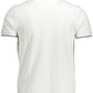White Cotton Men Polo Shirt