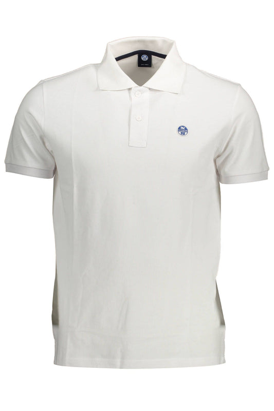 White Cotton Men Polo