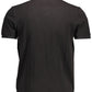 Black Cotton Men Polo Shirt