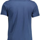 Blue Cotton Men T-Shirt