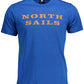Blue Cotton Men T-Shirt