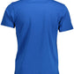 Blue Cotton Men T-Shirt