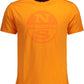 Orange Cotton Men T-Shirt