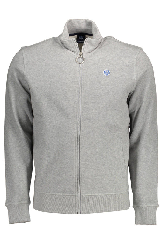 Gray Cotton Men Sweater