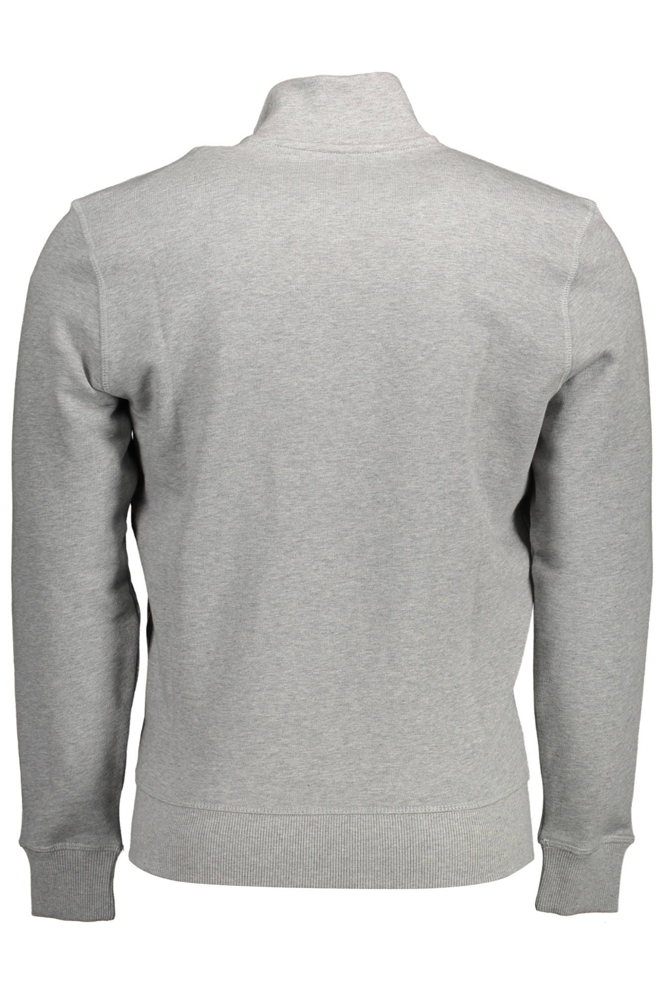 Gray Cotton Men Sweater
