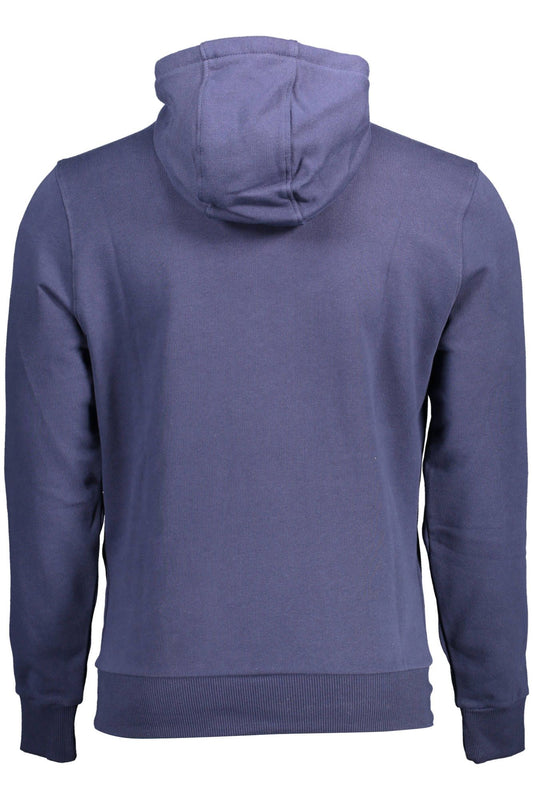 Blue Cotton Men Sweater