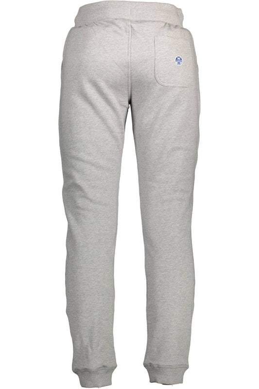 Gray Cotton Men's Sport Trouser