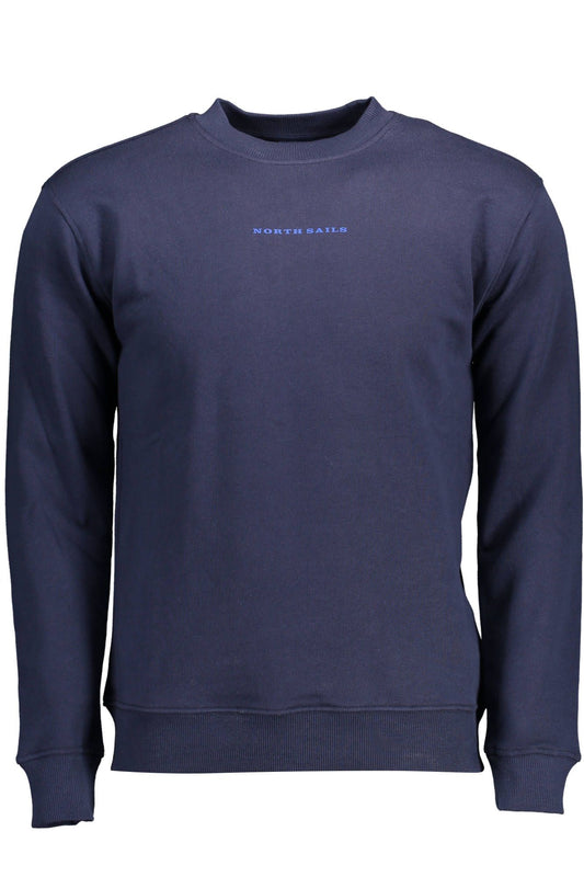 Blue Cotton Men Sweater