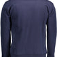 Blue Cotton Men Sweater