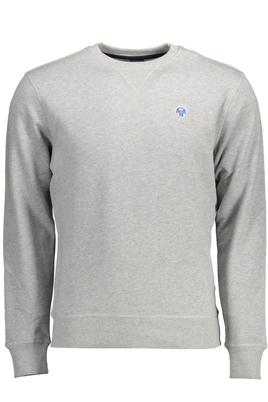 Gray Cotton Men Sweater
