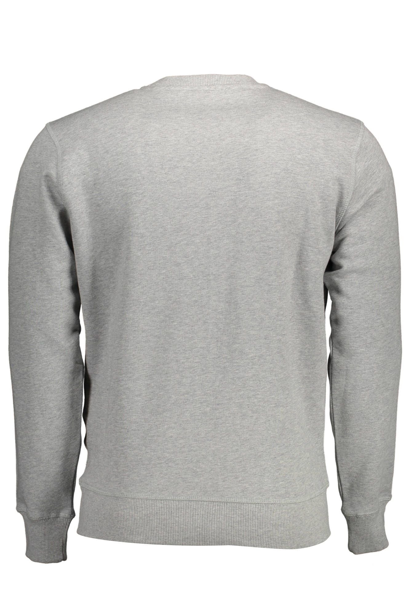 Gray Cotton Men Sweater